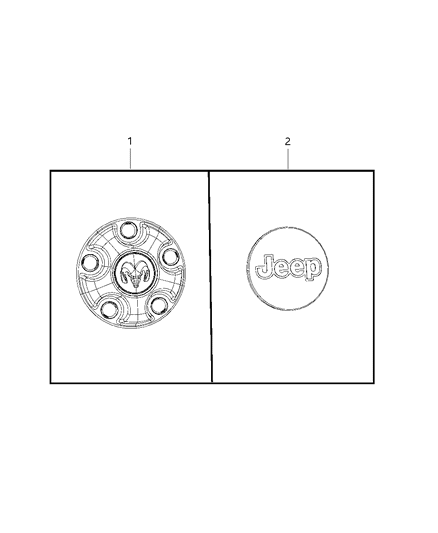 Cap Wheel Center Diagram for 1AH90S4AAC