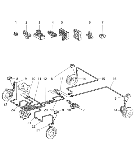 2019 Ram ProMaster 3500 Tube Brake Diagram for 5133715AA