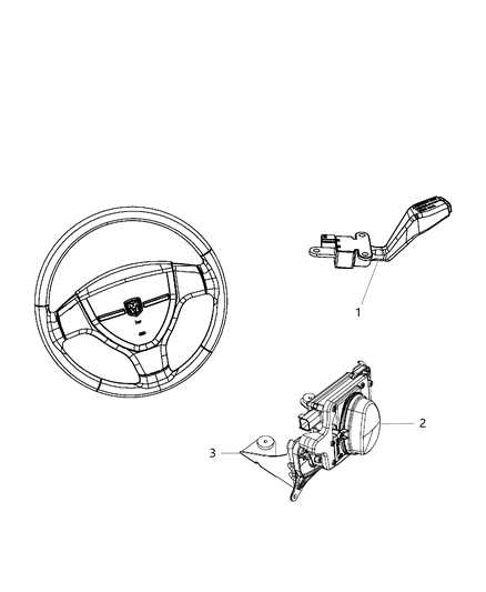 2000 Dodge Ram 2500 Sensor And Bracket Adaptive Speed Control Module Diagram for 56054169AD