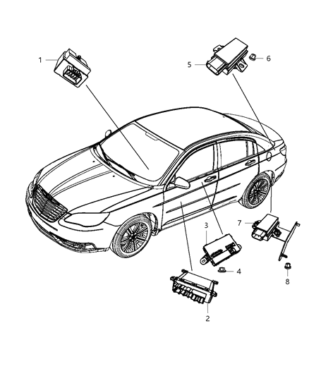 Module Door Diagram for 4602922AF