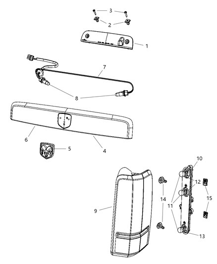 Screw Large Round Washer Head Diagram for 6104577AA