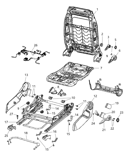 Shield Driver Outboard, Driver Side Diagram for 1DQ351KAAA