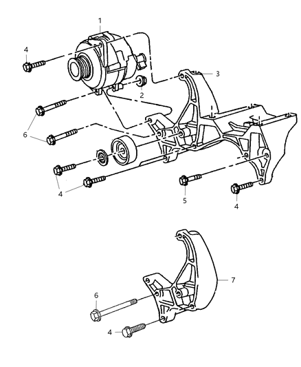 2006 Chrysler Crossfire Generator Engine Diagram for R6027913AC