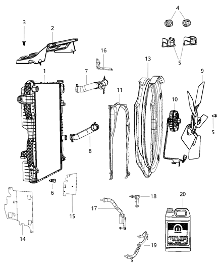 Screw For Shroud Item 11 Diagram for 68210901AA