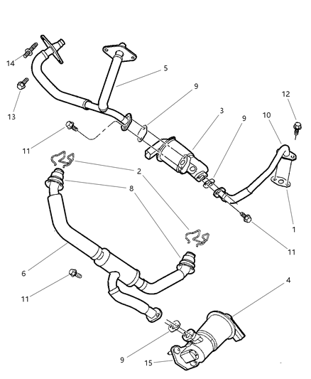 Valve EGR Diagram for 4591092AB