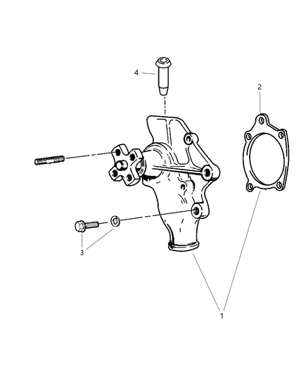 2023 Jeep Grand Wagoneer L Pump Package Water Diagram for 5012366AD