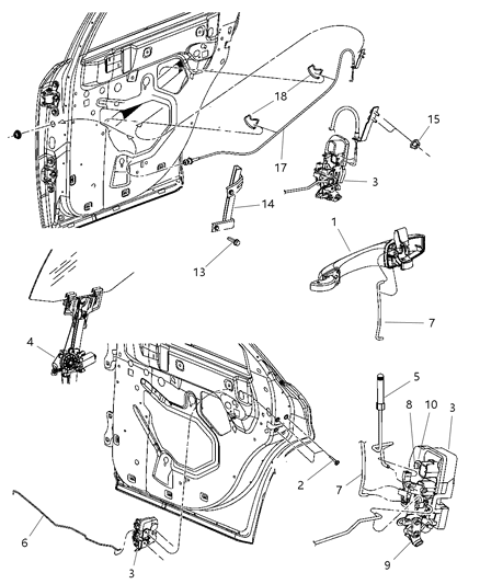Handle Exterior Door Includes Pink Clip Diagram for WC82TZZAG
