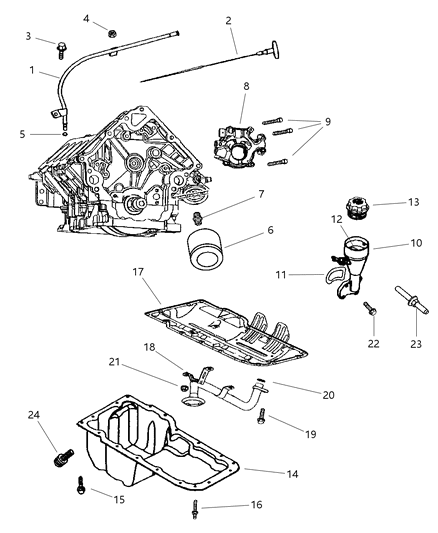 Indicator Engine Oil Level See Notes Diagram for 53021003AC