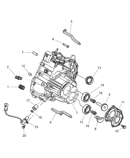 2019 Dodge Durango Bearing Ball Diagram for 5083772AA