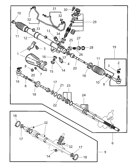 2024 Chrysler Pacifica Plug Steering Gear Housing Diagram for MR519043
