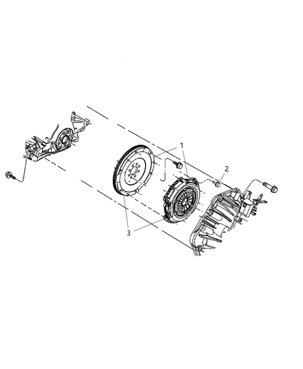 2006 Chrysler PT Cruiser Clutch Kit Pressure Plate And Disc Diagram for 5062150AE