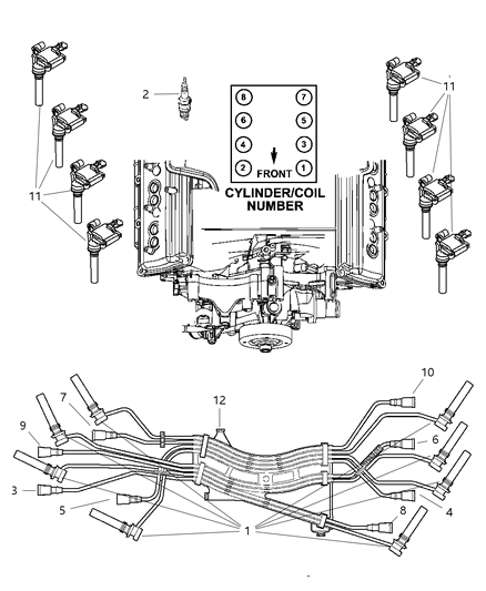 1996 Dodge Caravan Coil Ignition Diagram for 56028394AC