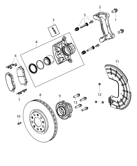 2003 Chrysler Sebring Screw Cap Head M10X1.25X24.30 Diagram for 6510762AA