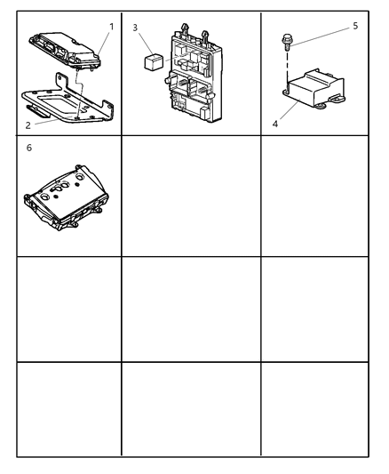 2019 Jeep Grand Cherokee Module Immobilizer System Diagram for 56042298AD