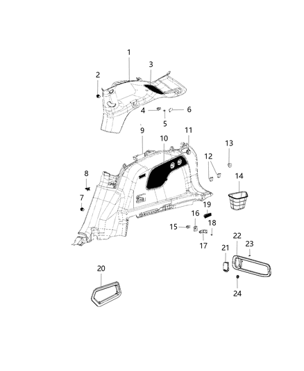 Cover Access Fuel Door By - Pass Rip Cord Diagram for 5LT26LU5AA