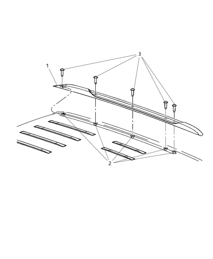 2020 Jeep Wrangler Rail Roof Diagram for 55079172AK