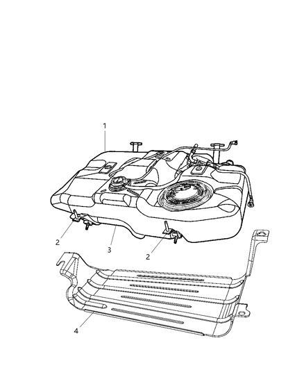 2001 Jeep Grand Cherokee Tank Fuel Diagram for 5105136AE