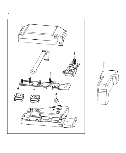 1986 Dodge Ramcharger Nut Battery Wiring Diagram for 68226704AA