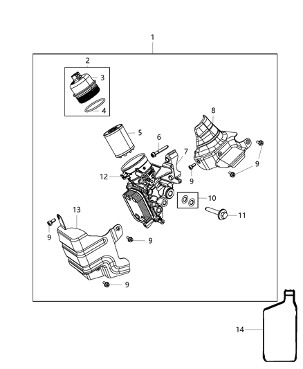 2011 Jeep Grand Cherokee O Ring Diagram for 68119551AA