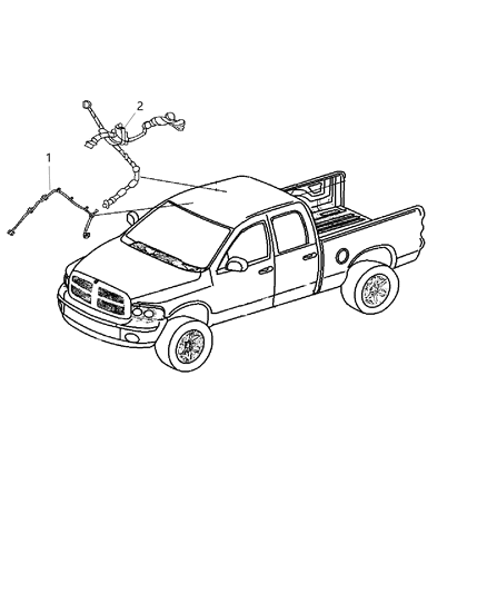 2005 Dodge Sprinter 3500 Wiring Header Diagram for 68092369AE