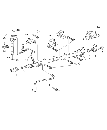 2023 Ram ProMaster 2500 Adapter Diagram for 5103608AA