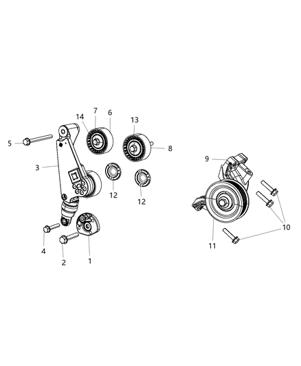 1984 Jeep J20 Bolt Hexagon Flange Head M8X1.25X75.00 Diagram for 6511266AA
