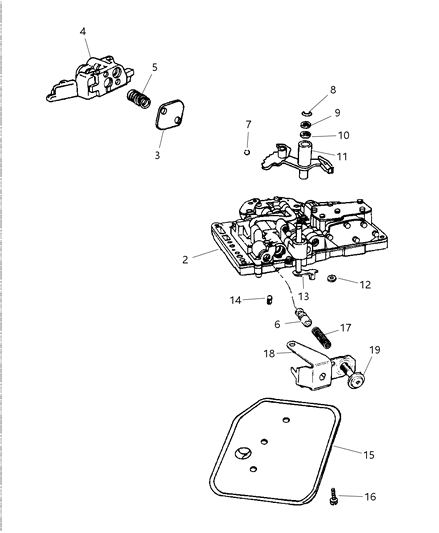 2022 Ram 3500 Gasket And Seal Package Valve Body Diagram for 4713105AB