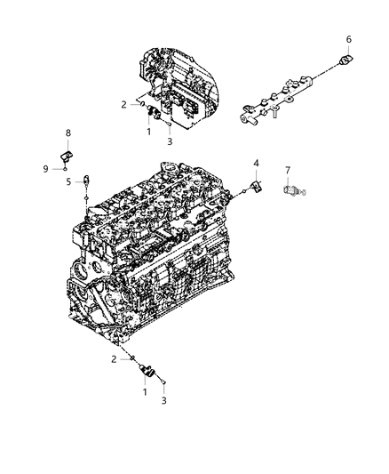 1993 Dodge Stealth Map Sensor Diagram for 68282012AA