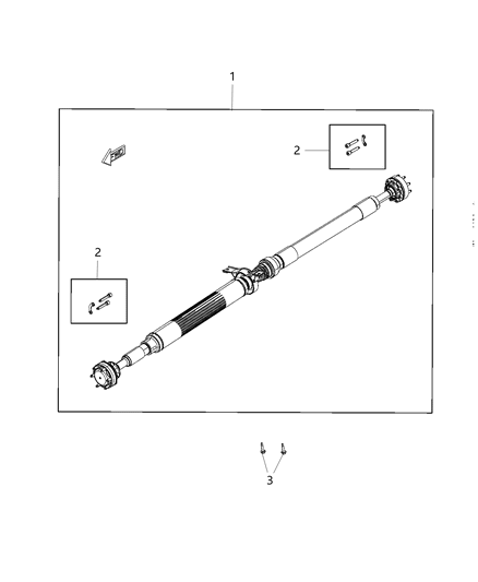 Shaft Drive Rear Diagram for 68277442AB
