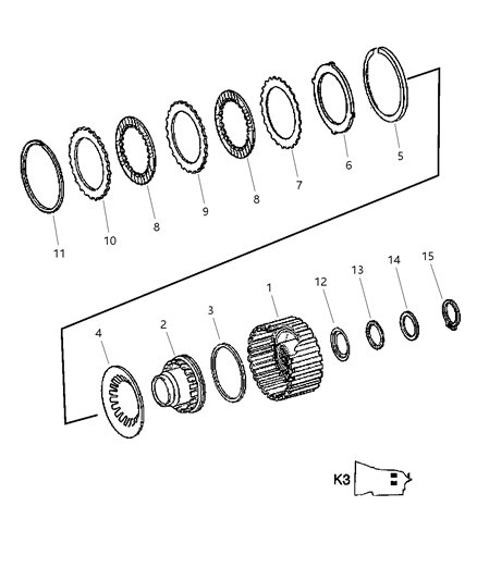 2006 Chrysler Crossfire Disc Outer Diagram for 52108011AA
