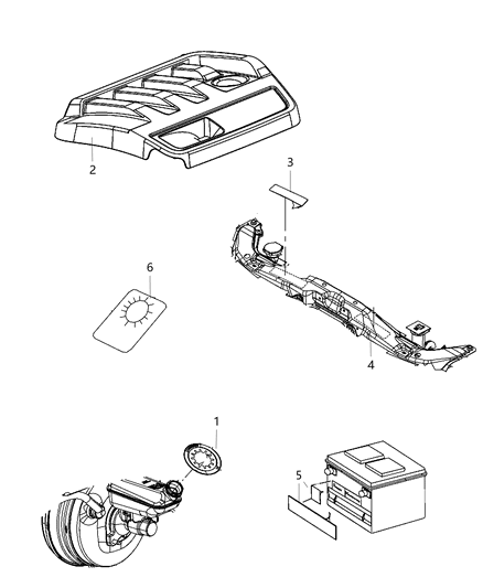 1985 Dodge W100 Label Oil Designation Diagram for 5165355AB