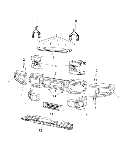 Panel Closeout Diagram for 68328318AA