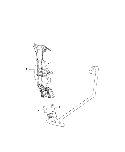 2010 Jeep Commander Sensor Differential Pressure Diagram for 68155263AC