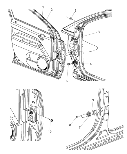 1995 Chrysler Sebring Patch Mastic Diagram for 68086685AA