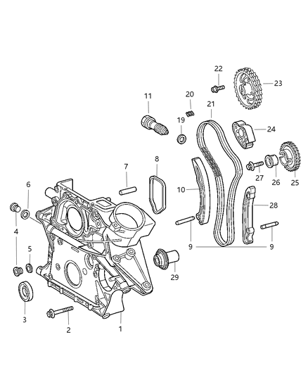 Retainer Valve Spring Diagram for 5080055AA