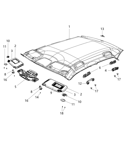 Handle Grab Rear - Includes Lamp Diagram for 1TN63DX9AB