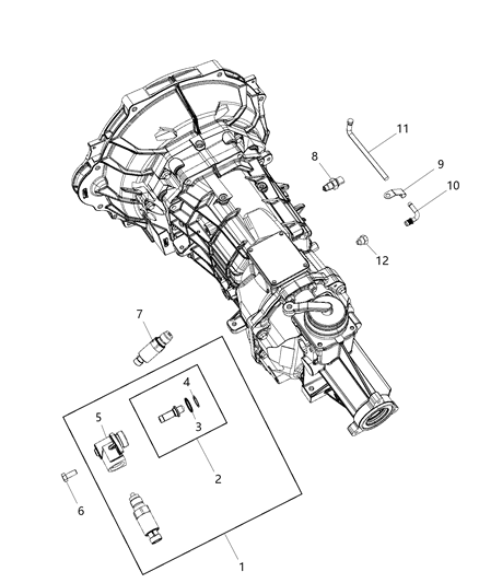 1990 Jeep Wagoneer Solenoid Transmission Skip Shift Diagram for 68029166AA