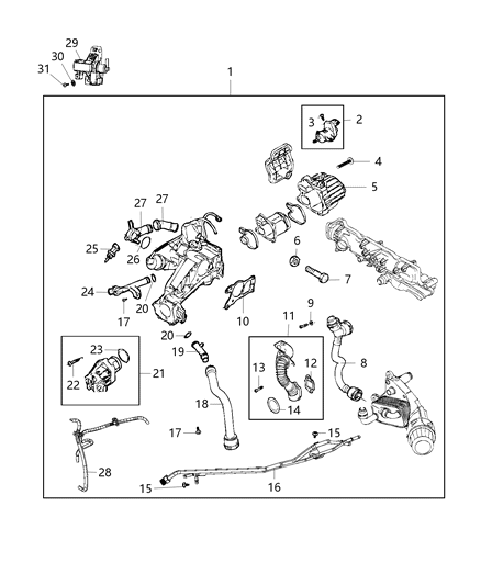 2017 Jeep Cherokee Bolt M8X85 Diagram for 68113575AA