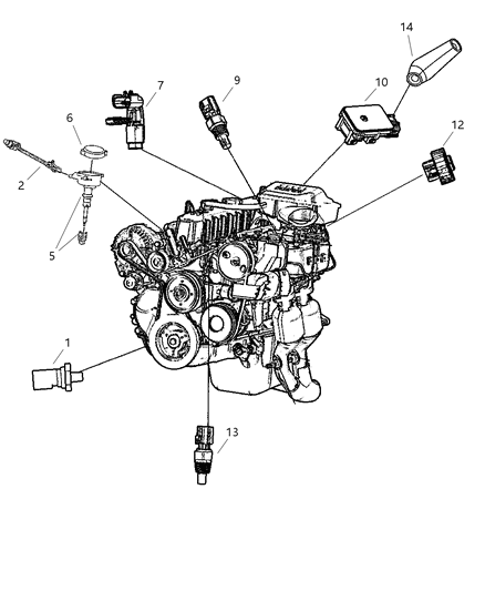 2025 Jeep Grand Wagoneer Sensor Manifold Absolute Pressure Diagram for 56044544AA