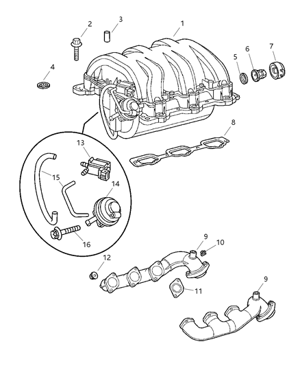2005 Chrysler Crossfire Screw Diagram for 5097716AA