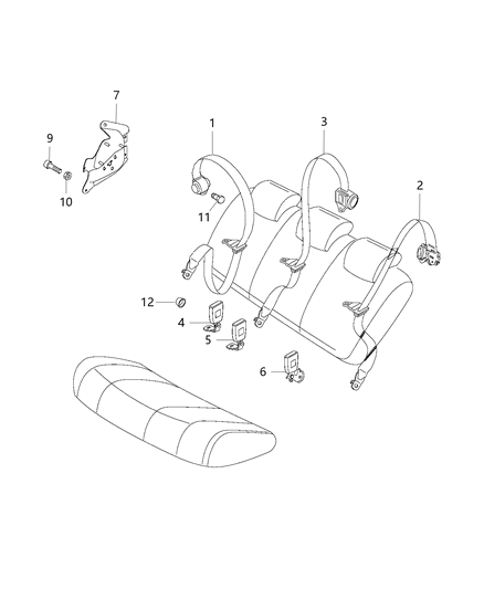 1986 Jeep Comanche Screw M8X20 Diagram for 6107203AA