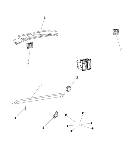 1986 Jeep J20 Plug Instrument Panel Diagram for 5VJ46DX9AB
