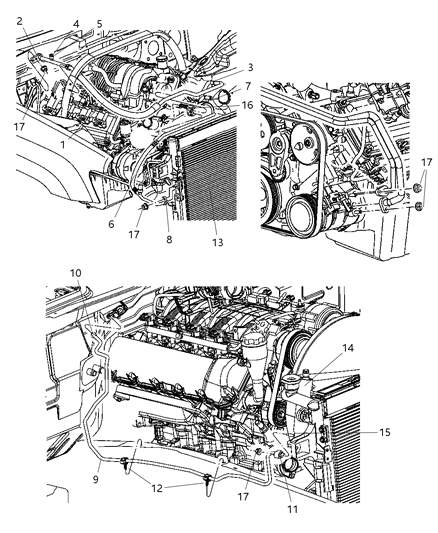 Line A/C Discharge Diagram for 55116712AG