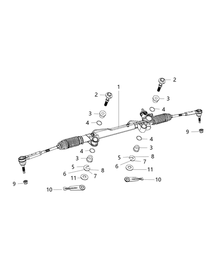 2017 Dodge Viper Washer Flat Round Diagram for 6512197AA
