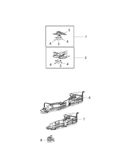 1988 Jeep J20 Skid Plate Fuel Tank Diagram for 68302027AA