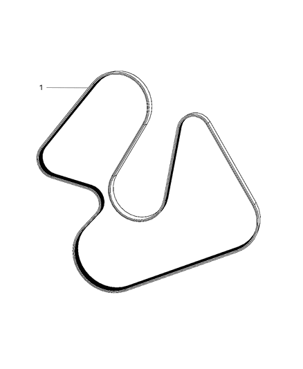 2014 Ram 1500 Serpentine Belt Diagram for 4627897AB