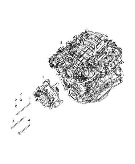 2008 Jeep Compass Generator Kit Engine Diagram for 68452771AA