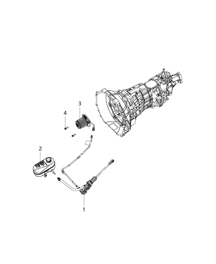 2015 Dodge Viper Actuator Hydraulic Clutch Diagram for 5038637AC