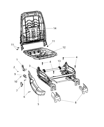 1992 Dodge B250 Handle Lumbar Diagram for 1AT211DDAA