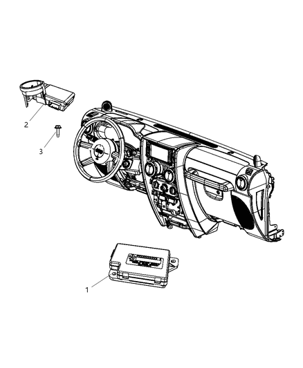 1984 Jeep J10 Receiver Control Module Diagram for 5026070AN